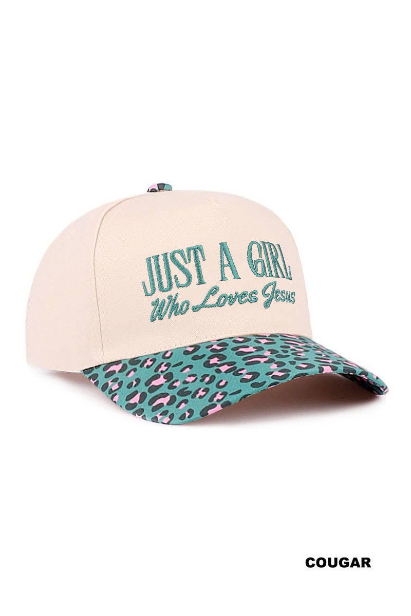 Just a Girl Who Loves Jesus Two-Tone Christian Cap