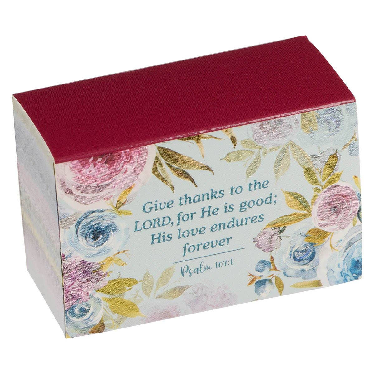 365 Christian gratitude cards with floral design and writing prompts