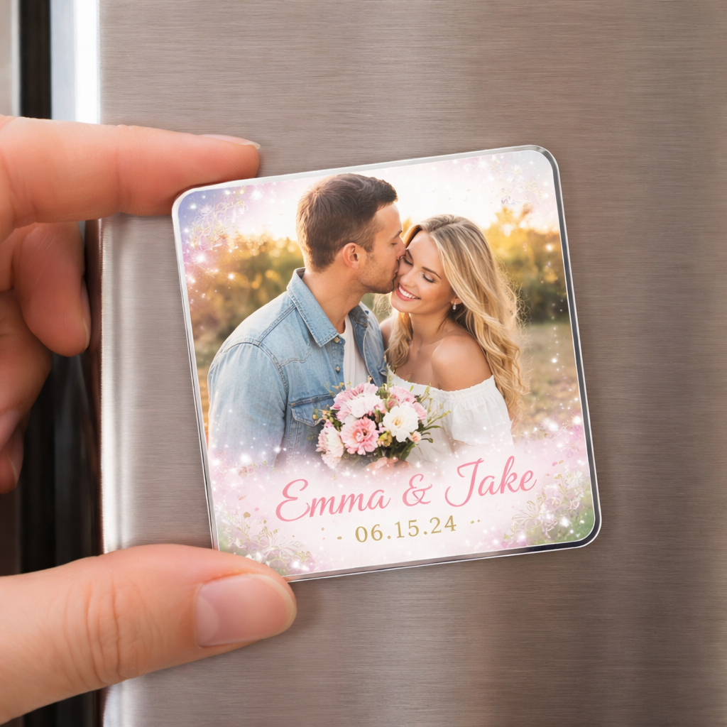 Personalized Custom Photo Magnets  – 2x2 Memory Keepsakes