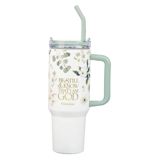 Be Still & Know Christian Tumbler – Psalm 46:10, 40 oz