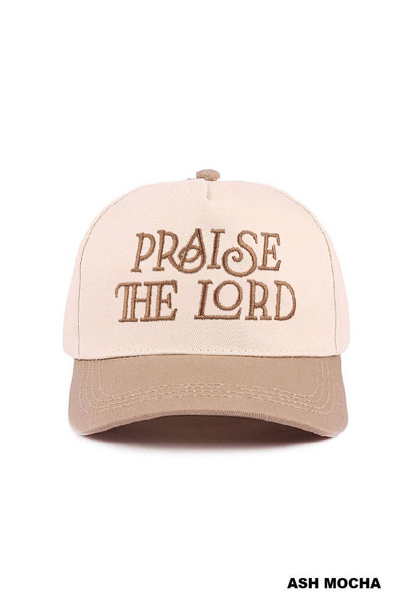 Praise The Lord Two Tone Cotton Hat Dark Forest/Pink